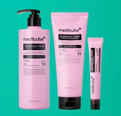 A rosemary and PDRN hair system for thicker tresses 