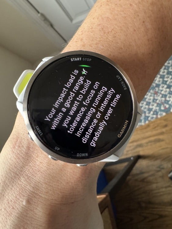 Garmin Forerunner 970 training readiness score.