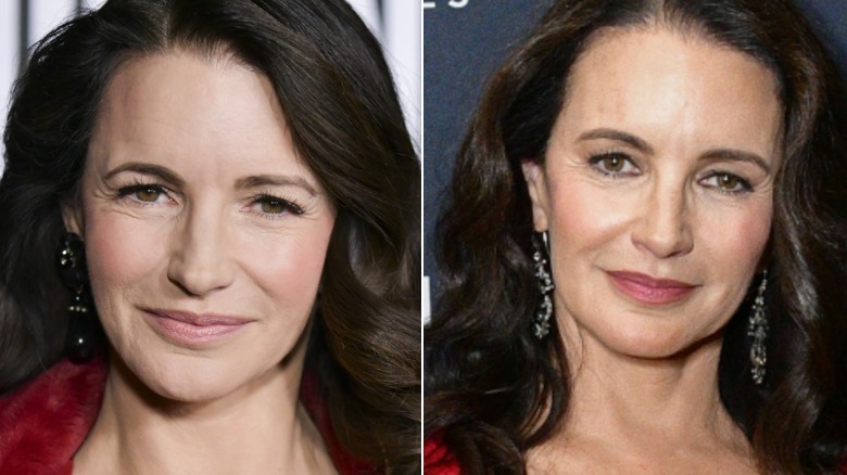 Kristin Davis in 2020 (left) and 2023 (right)