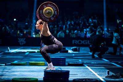 Laura Horváth competes during the World Fitness Project Finals 2025 in Copenhagen, Denmark on December 19, 2025.
