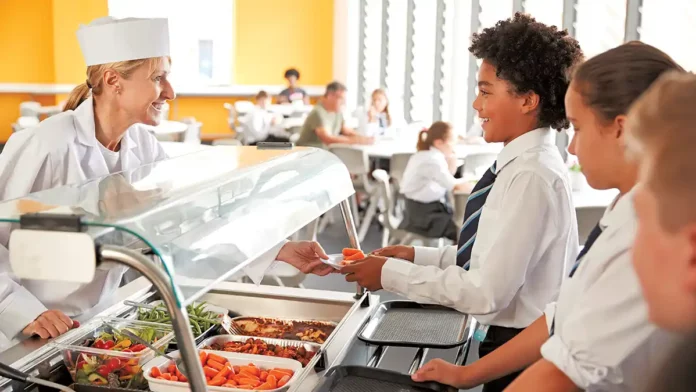 school nutrition cafeteria students