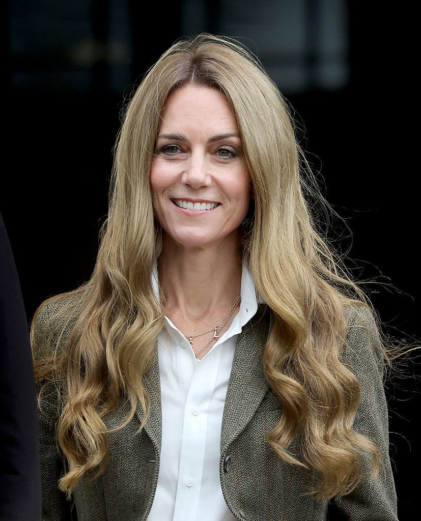 princess wales kate sunlit brunette