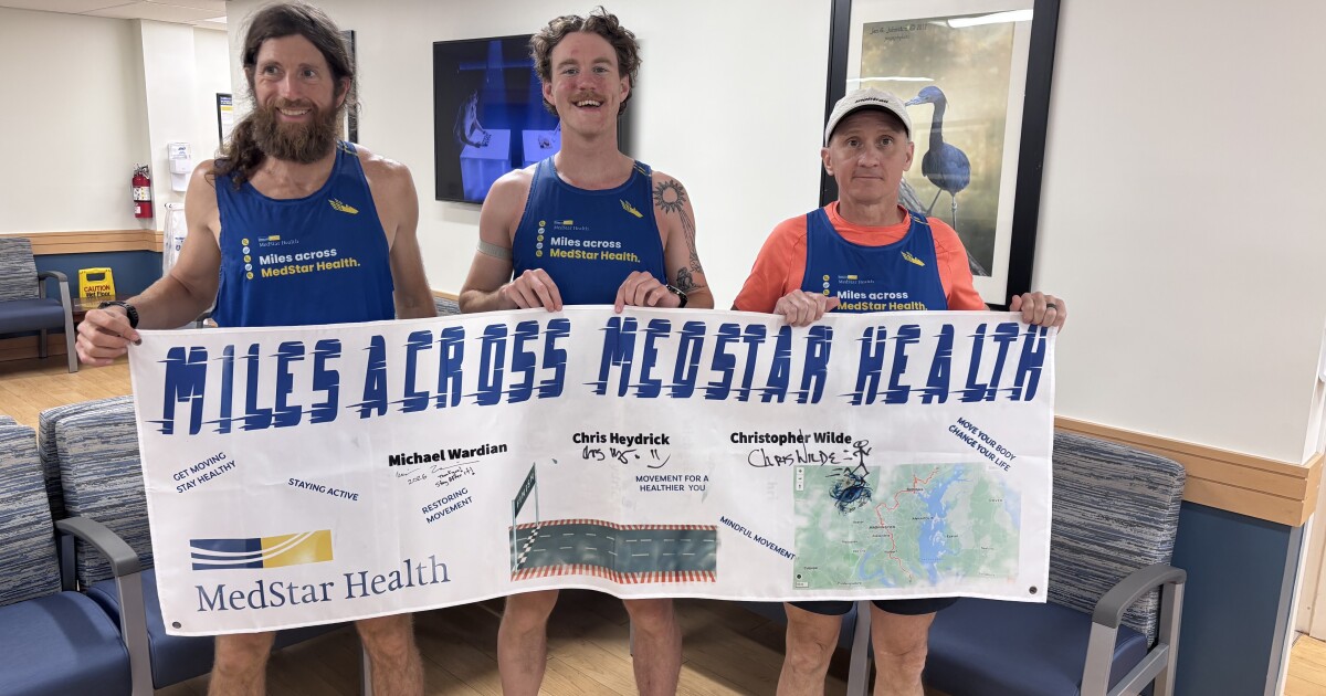 3 runners cover 200 miles from Southern MD to Baltimore to promote wellness