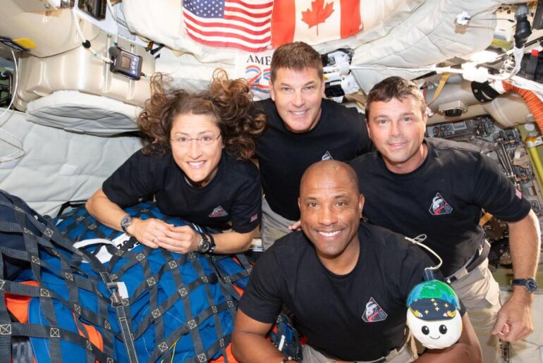 Artemis II astronauts work out on the flywheel : NPR