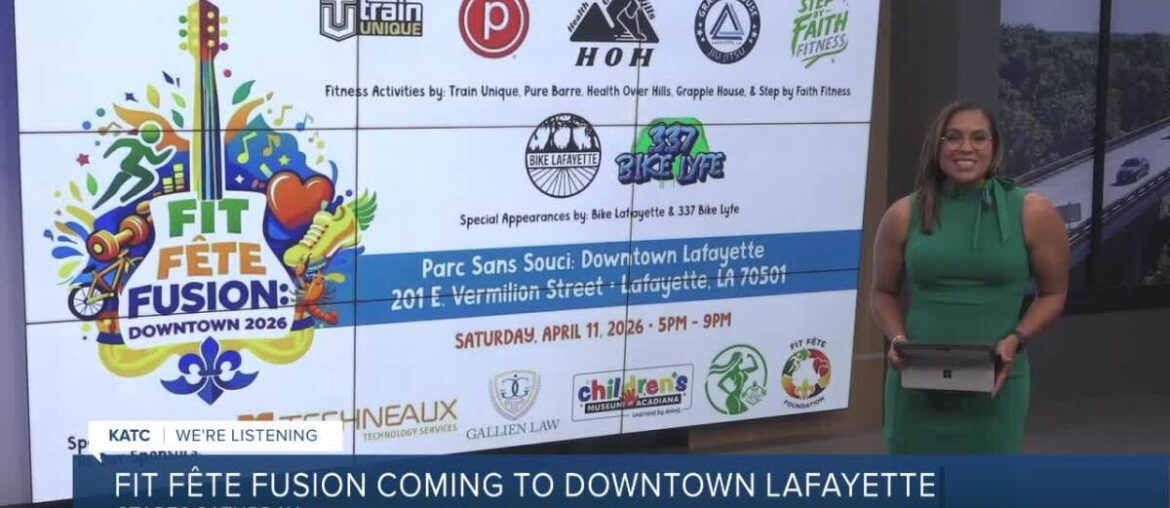 Fit Fête Fusion brings fitness, food and local vendors to downtown Lafayette