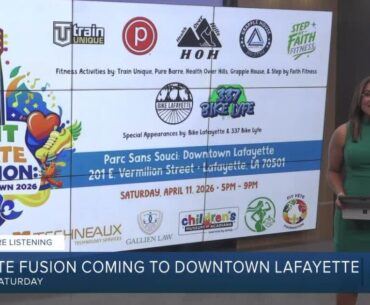 Fit Fête Fusion brings fitness, food and local vendors to downtown Lafayette
