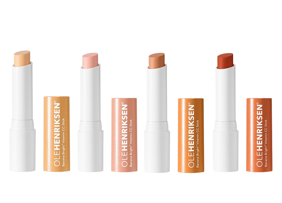 Ole Henriksen Banana Bright Eye Stick in (L-R) Banana, Guava, Apricot, and Pumpkin Pic: Supplied