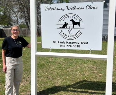Veterinary Wellness Clinic’s success marked by new sign