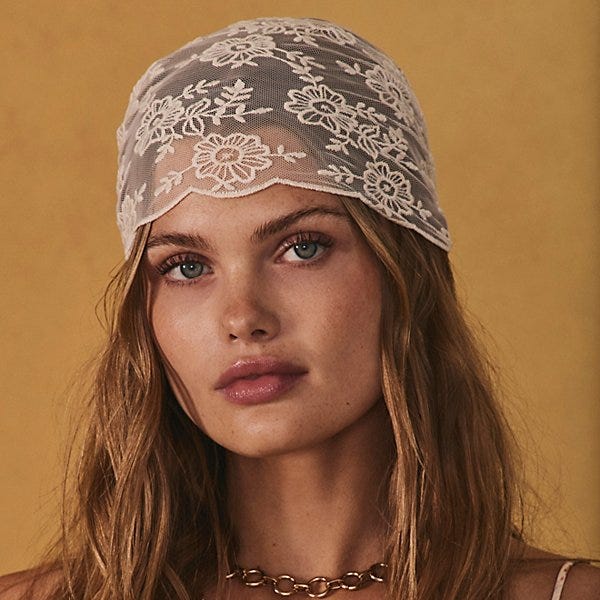 Forever Lace Triangle Scarf