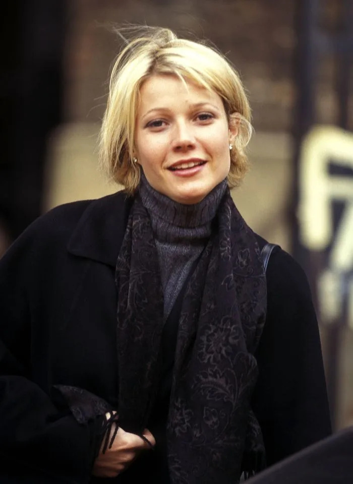 Gwyneth Paltrow filming scenes for the movie 