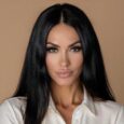 Anastasia Andreani presenting a global beauty and aesthetic strategy representing Vizio Makeup Academy, AML Aesthetic Laser Academy, and ASFA Spa Facial Academy