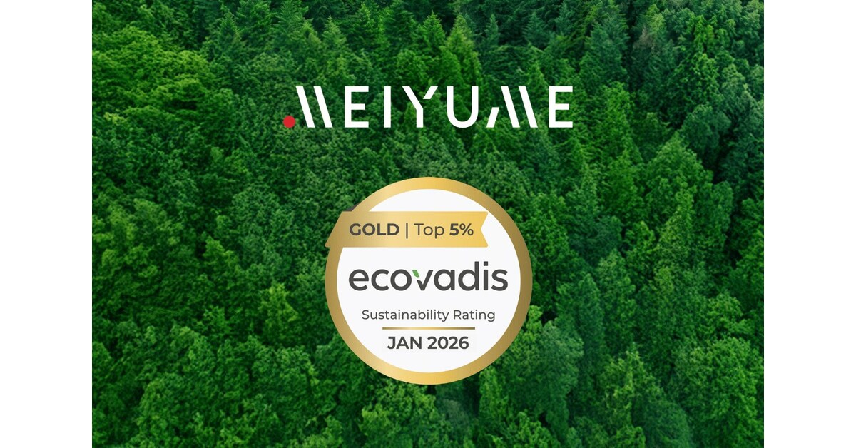 Meiyume (Group) LTD Achieves EcoVadis Gold Rating for 2026, Reinforcing Commitment to Sustainable Beauty