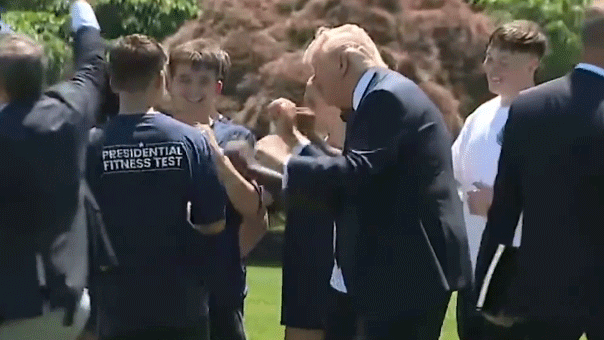 GIF of President Trump showing "Trump Dance"