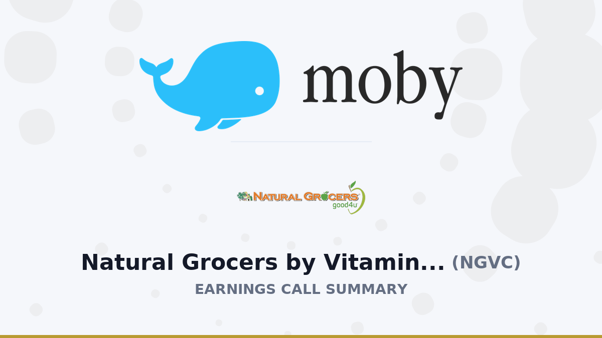 Natural Grocers by Vitamin Cottage, Inc. Q2 2026 Earnings Call Summary