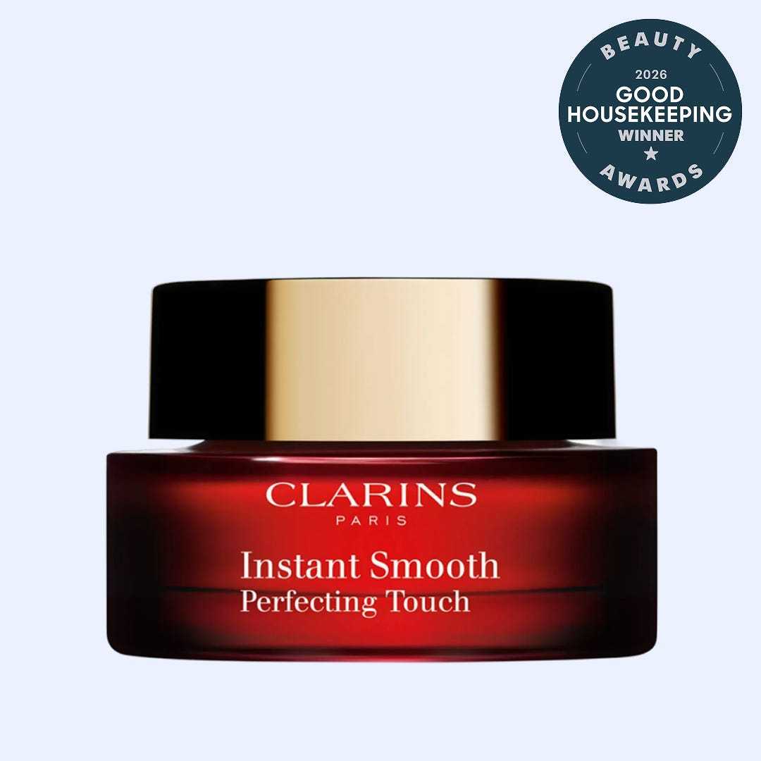 Clarins Instant Smooth Perfecting Touch | Primer, Face Makeup Pore Minimizer | Blurring Primer Targets Wrinkles and Pores | All Skin Types | 0.5 Ounces