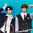 K-pop duo Flare U poses for a photo during its debut showcase held at Blue Square Woori WON Banking Hall in Yongsan District, central Seoul, on May 13. [FNC ENTERTAINMENT]