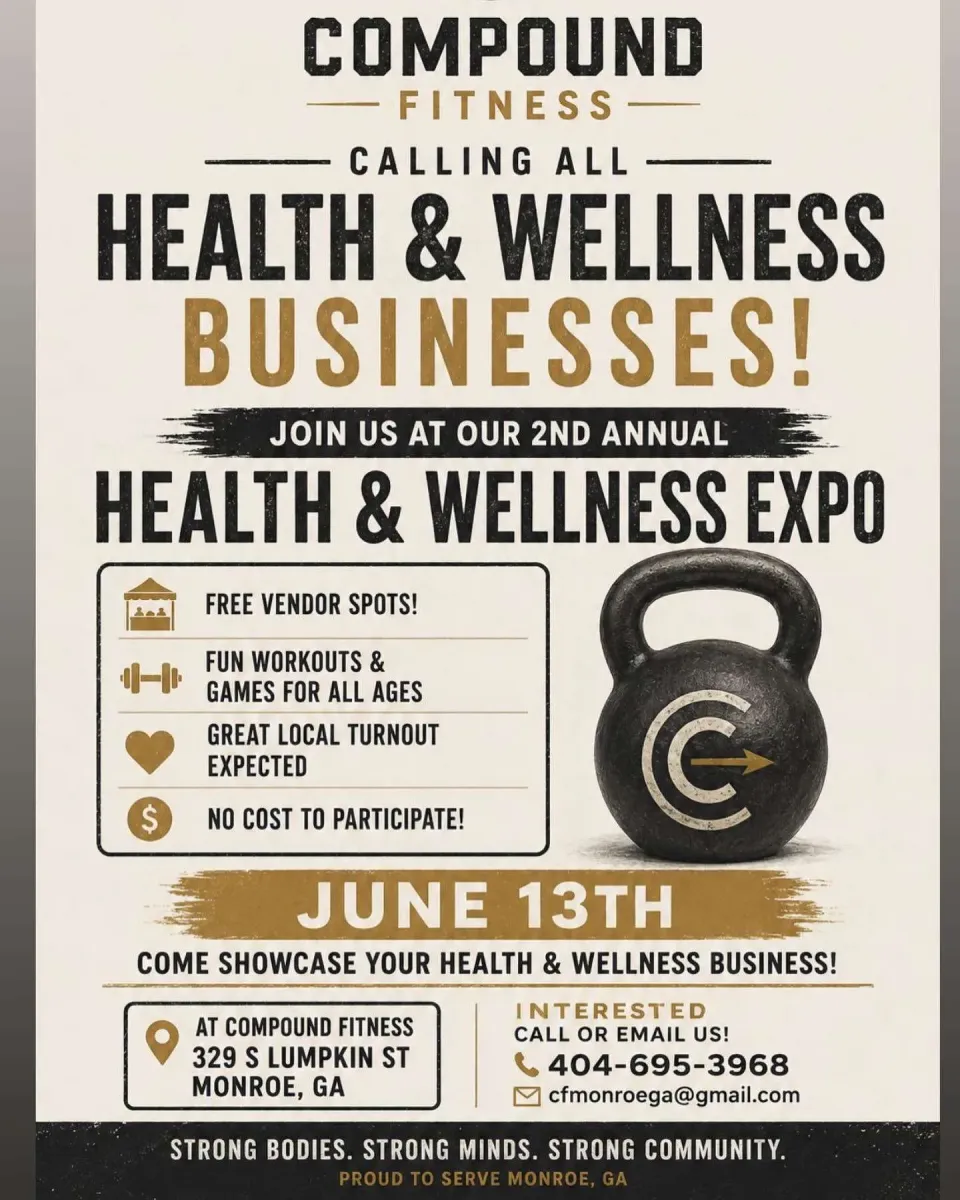 Compound Fitness Monroe seeks vendors for its 2nd Annual Health & Wellness Expo – Your Local News