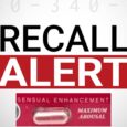Sexual enhancement supplement recalled over three undeclared drugs
