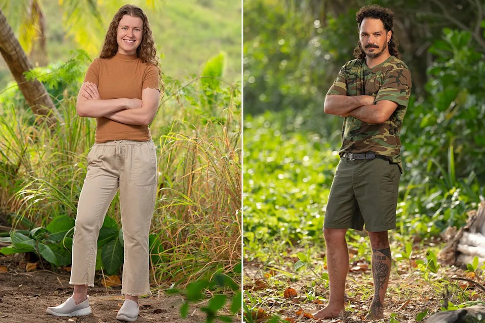 Emily Flippen on Survivor; Ozzy Lusth on Survivor.Credit: Robert Voets/CBS (2)