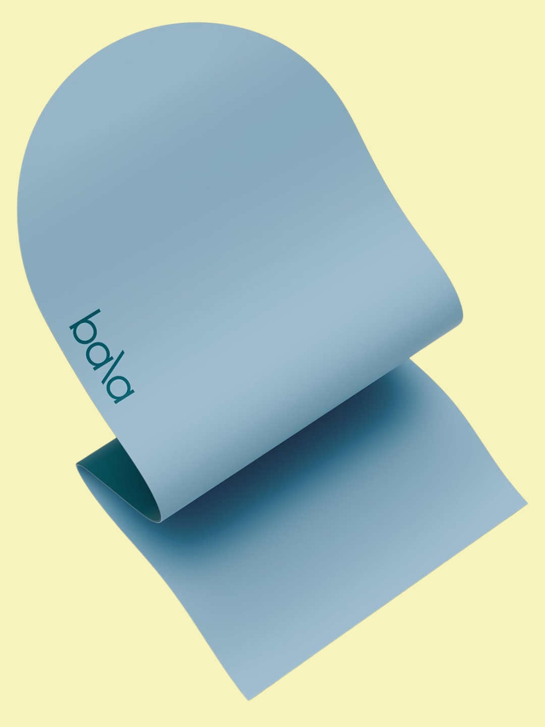 A blue yoga mat