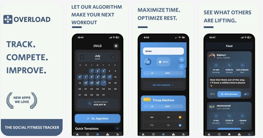 Fitness Tracking Apps : OverLoad Fitness