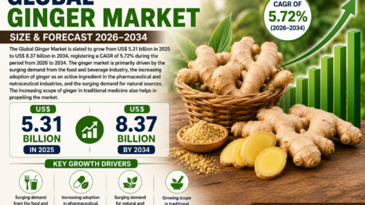Global Ginger Market Forecast 2026–2034: Natural Wellness Trends and Functional Foods Fuel Industry Growth