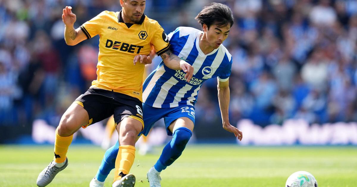 Japan waits on star forward Mitoma's fitness for World Cup after injury in Brighton game
