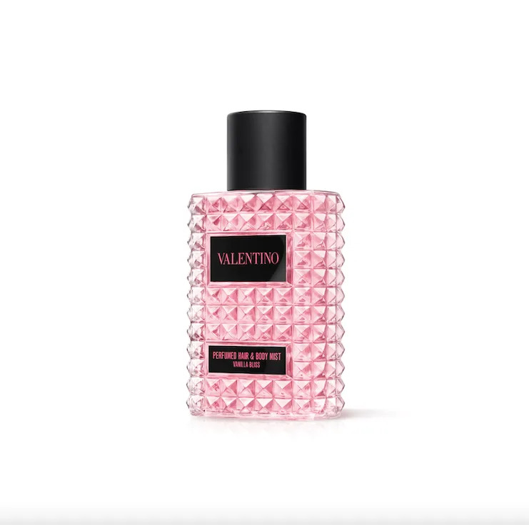 The Vanilla Bliss hair & body mist by Valentino Beauty.