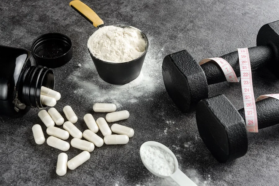 Creatine and protein powders