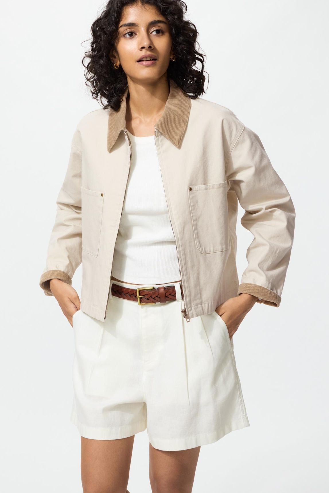 Zip-Up Short Jacket