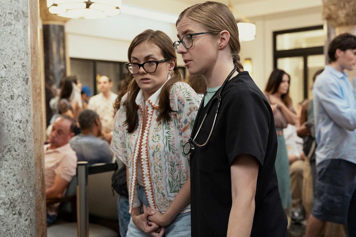 Tal Anderson and Taylor Dearden as Becca and Dr. Melissa 'Mel' King in 'The Pitt'Credit: Warrick Page/HBO Max