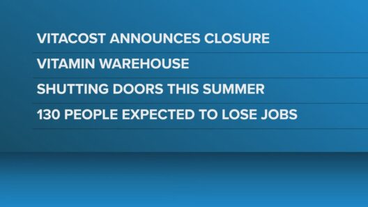 Lexington vitamin warehouse to close, 130 jobs expected to be lost