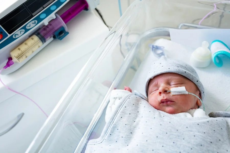 Premature infant internal feeding
