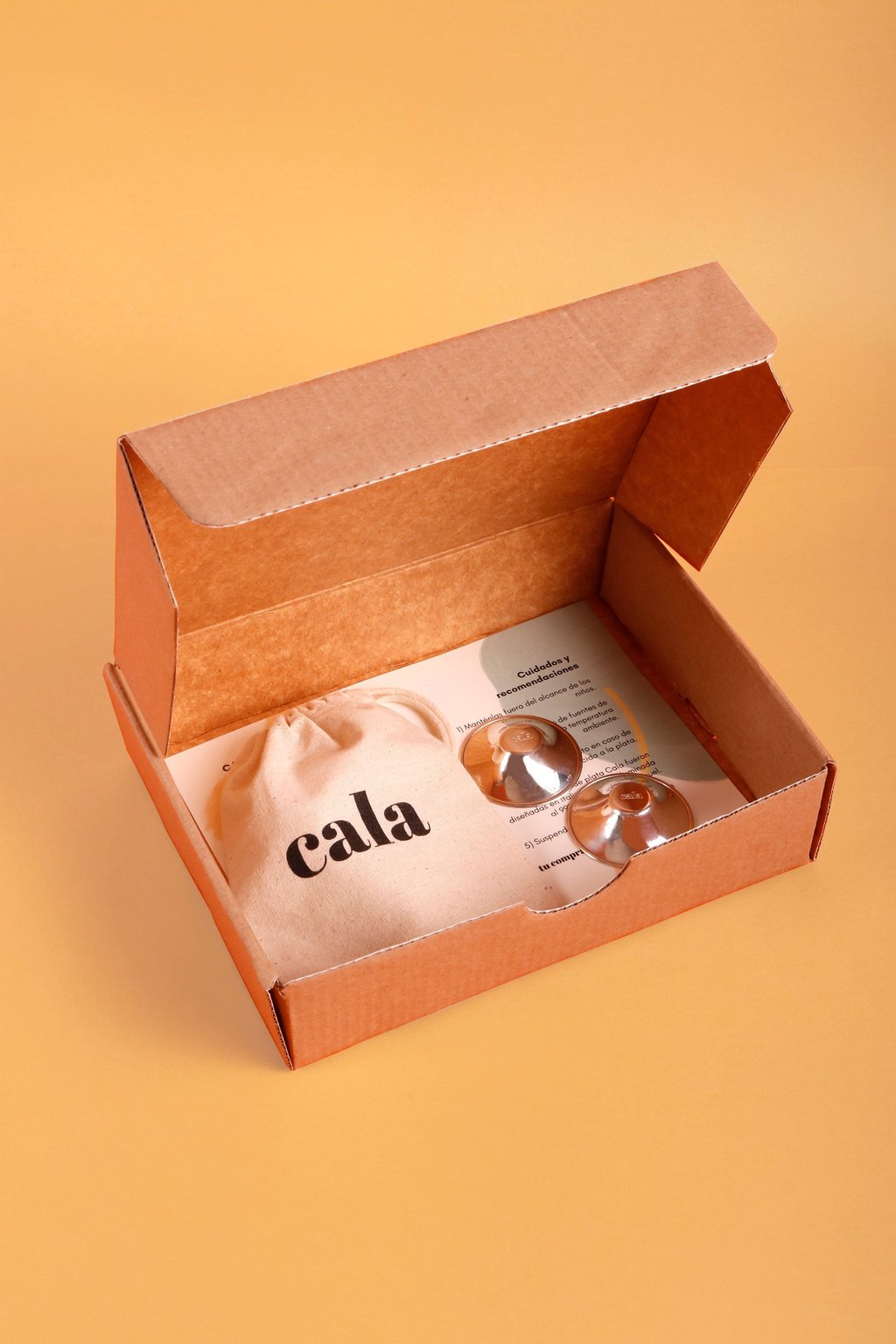 Cala’s silver nursing cups, worn inside a nursing bra between feeds, use the antibacterial properties of both silver and breast milk to help heal the skin. Photo: Handout