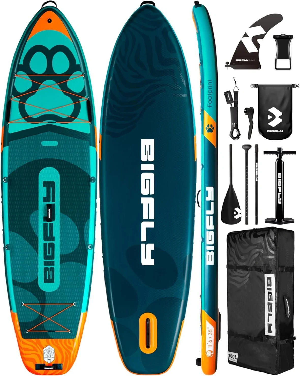 Bigfly Super Wide Inflatable Stand Up Paddle Board
