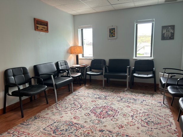 This waiting area for visitors at Access Urgent Care in Kingston, N.Y., on Thursday, May 1, 2025. (Diane Pineiro-Zucker/DailyFreeman)