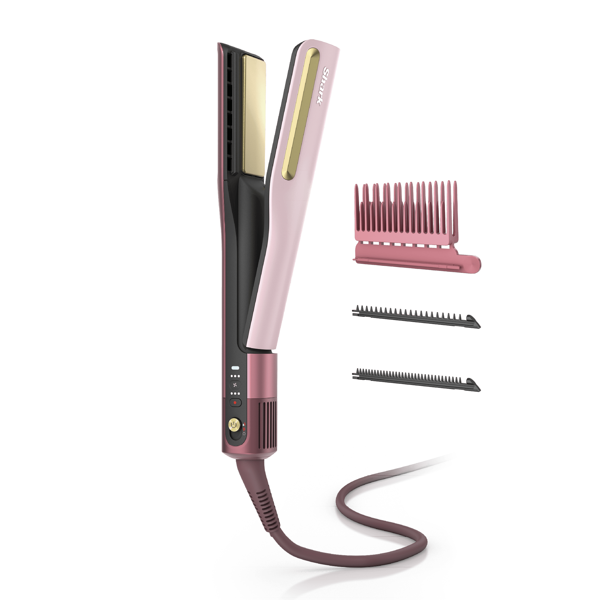 Shark Silkipro™ Hair Straightener and Dryer in Rose Petal