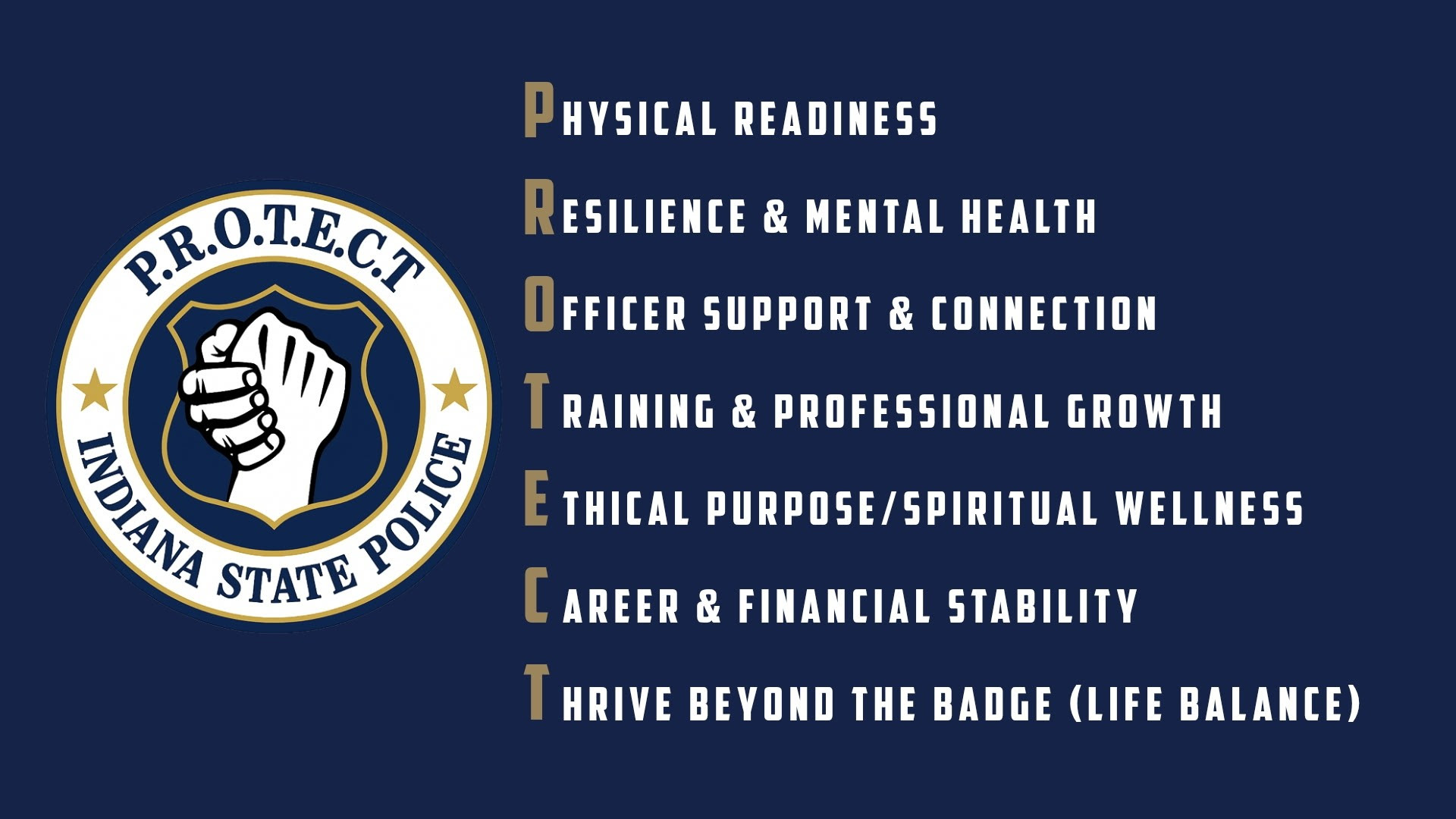 Indiana State Police launch wellness section to support personnel, families, and retirees