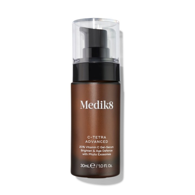 Brown bottle with pump