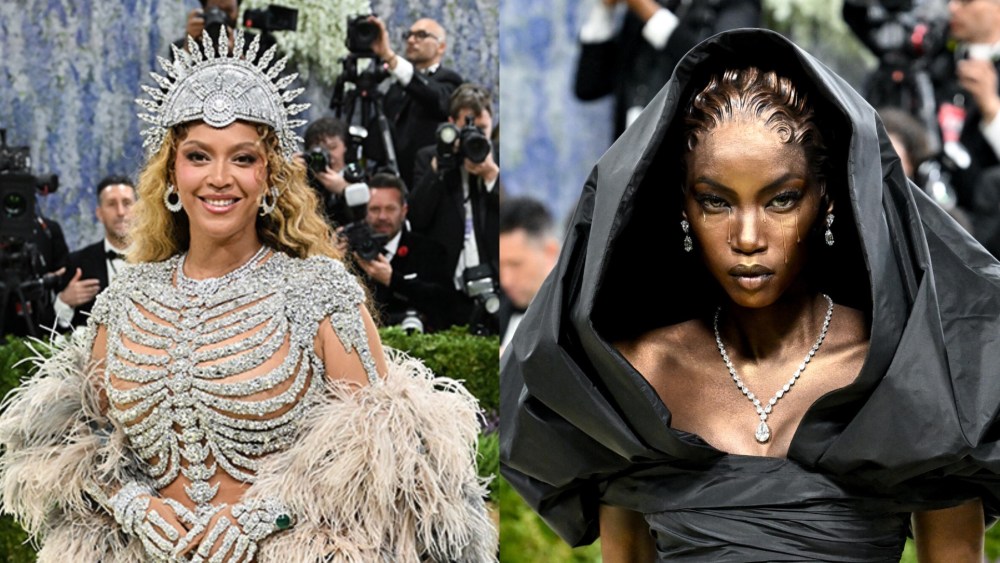 Beyoncé Knowles-Carter and Anok Yai at the 2026 Met Gala.