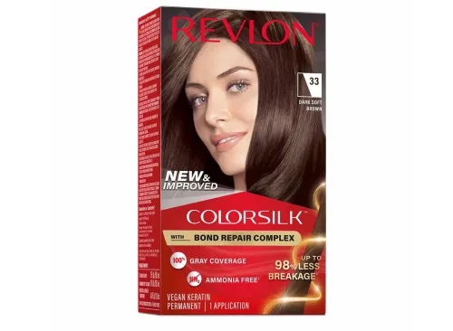 Revlon ColorSilk Permanent Hair Color - 33 Dark Soft Brown, 1 ct