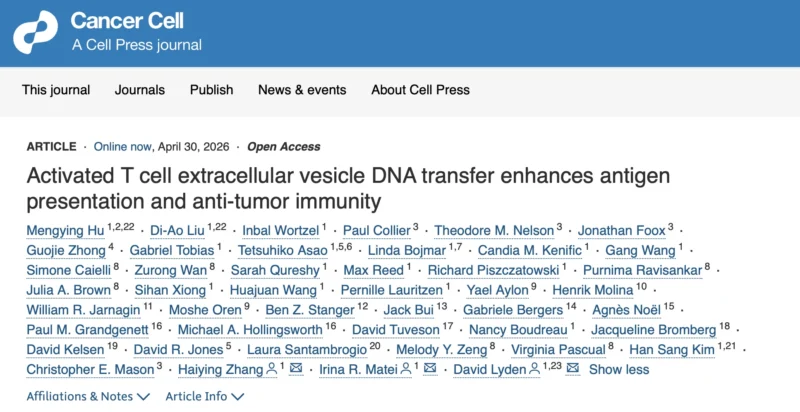 Hidehito Horinouchi: AT-EVDNA Identified as Key Driver of Anti-Cancer Immune Activation