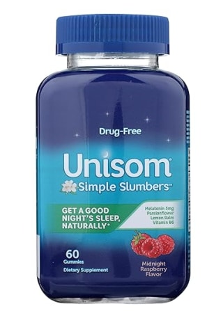 Unisom Simple Slumbers Drug Free Sleep Aid Gummies 