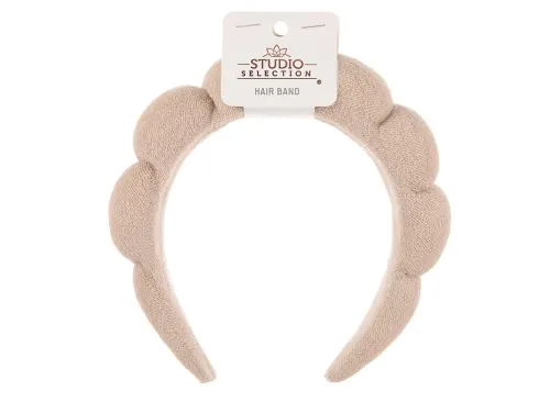Studio Selection Puffy Hair Band, Tan1