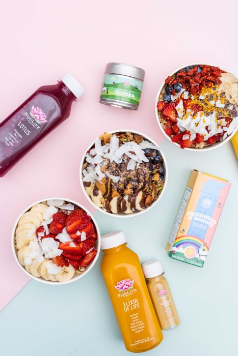 Some of the products offered at SunLife Organics