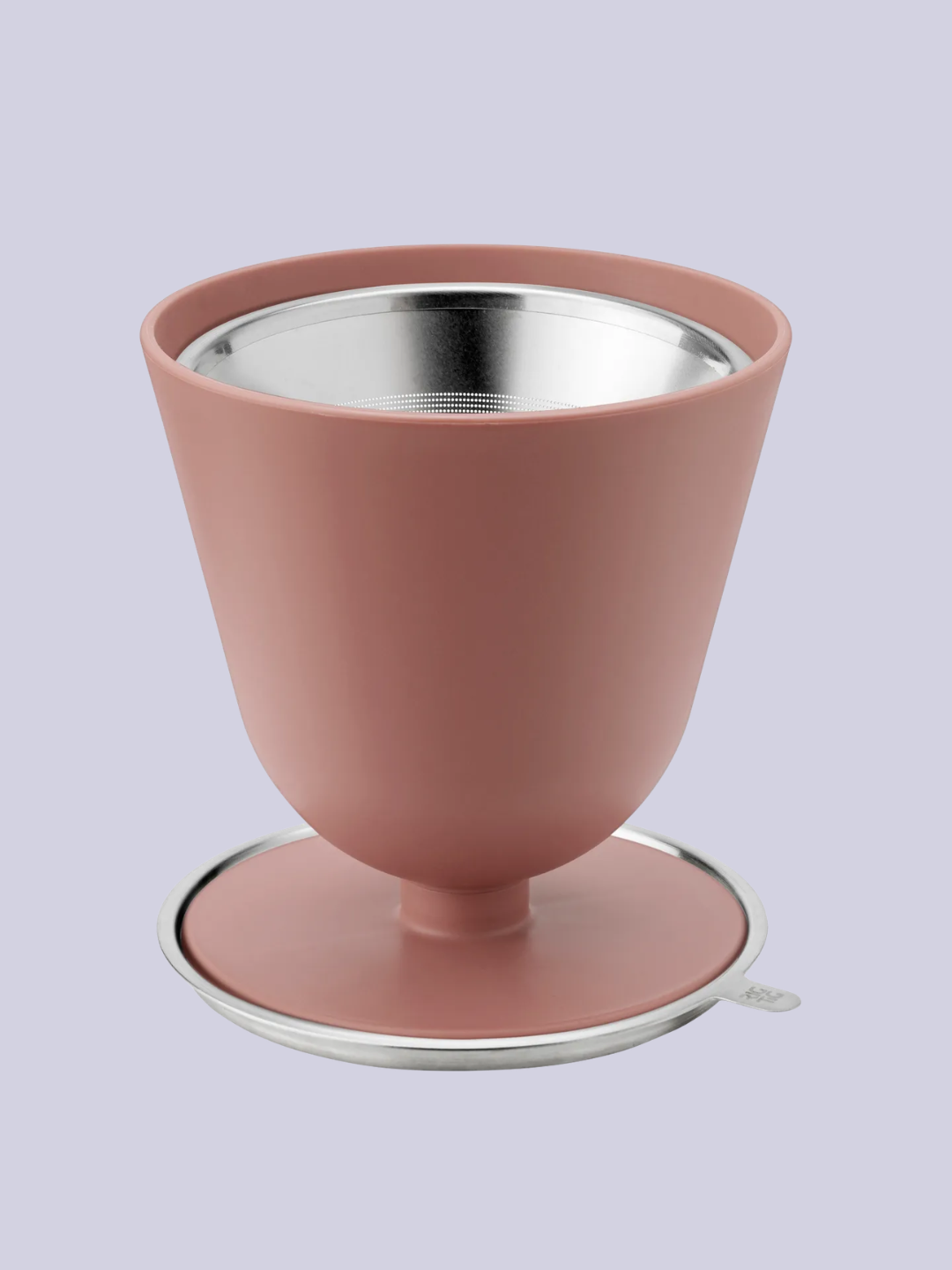 A peachy pink coffee maker