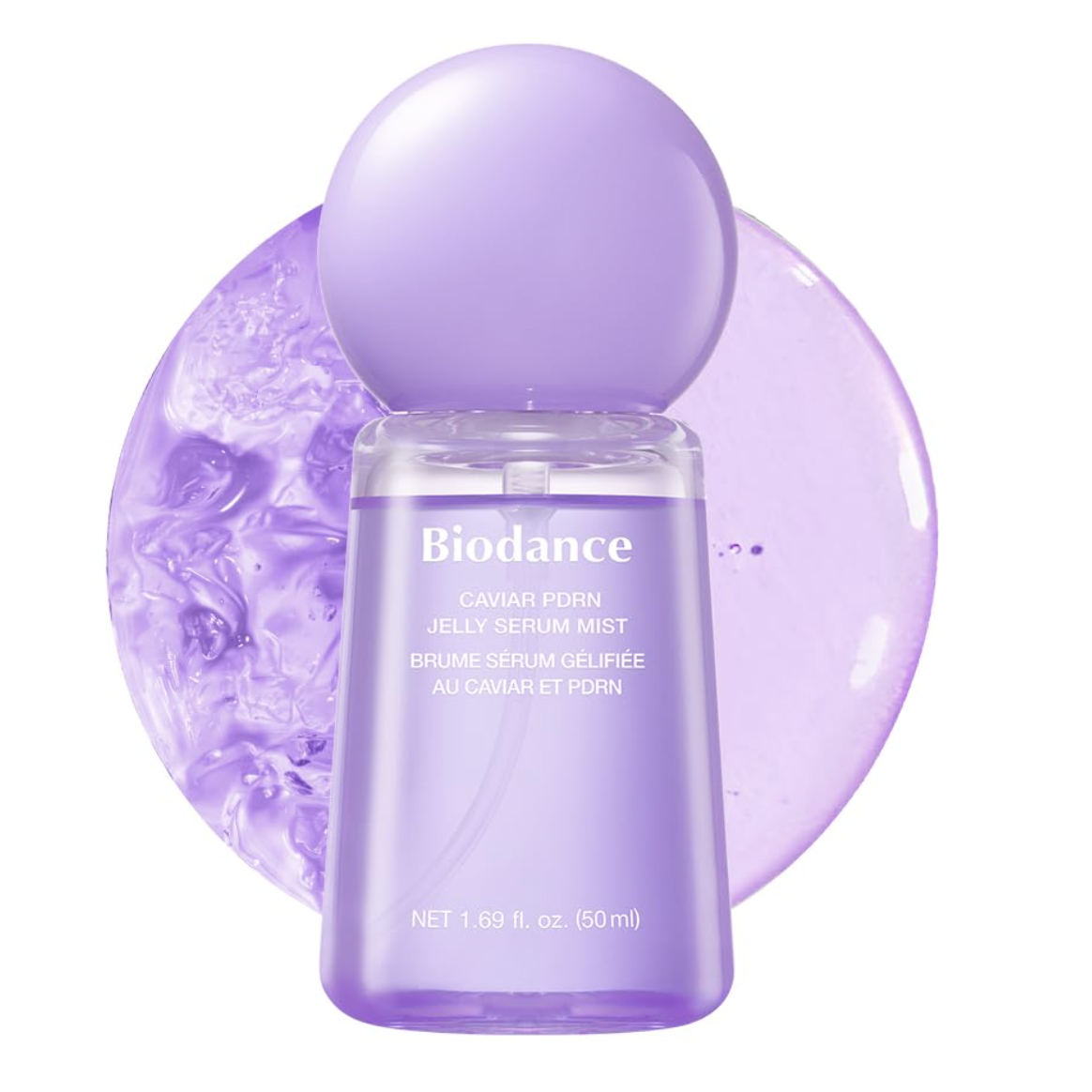 Biodance Caviar Pdrn Jelly Serum Mist, Hydrating Face Mist, Revitalizing & Radiance Face Spray, Sprayable Hydrogel, Travel Essentials & Self Care Gifts for Women, Korean Skin Care | 1.69 Fl.oz