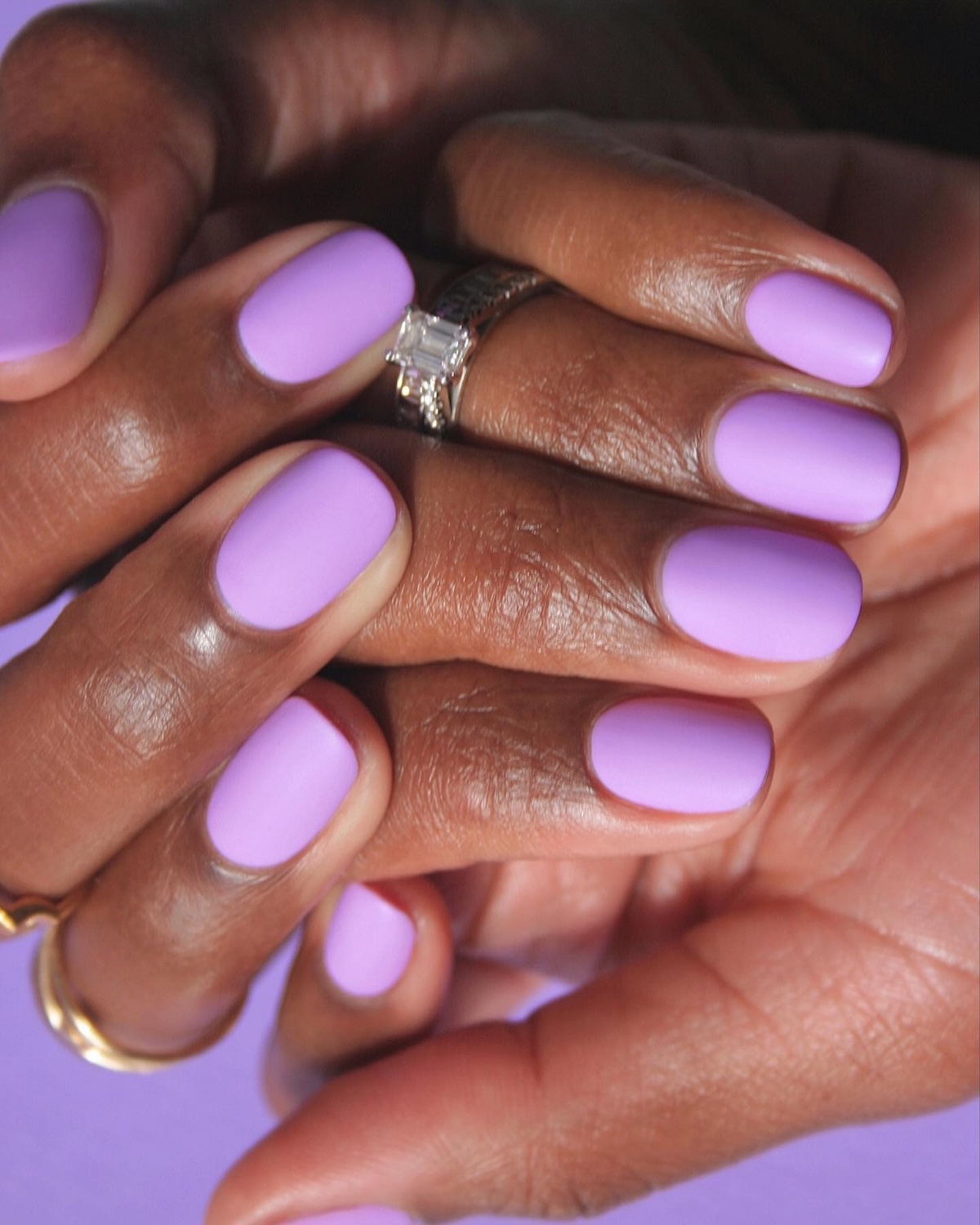 Lilac nails