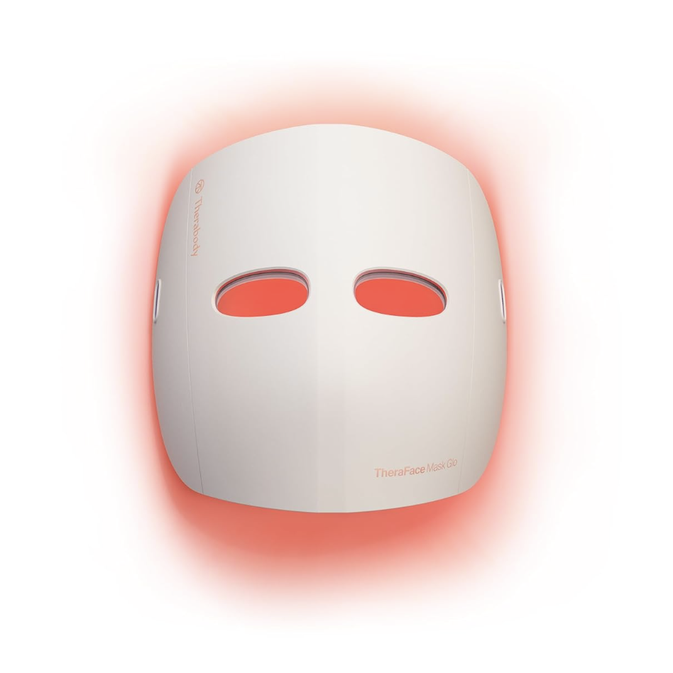 Theraface Therabody Mask Glo - Cordless Led Skincare Face Mask With Red/blue/infrared Light & Relaxing Scalp Massage for Glowing, Healthier-Looking Skin - Fda Cleared