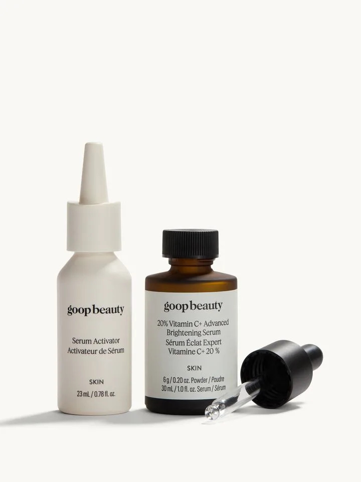 The serum activator and the vitamin C powder are mixed together ahead of the first applicaiton.Credit: Goop Beauty